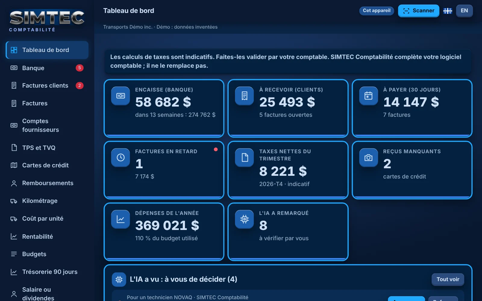 SIMTEC Comptabilité à l'ordinateur