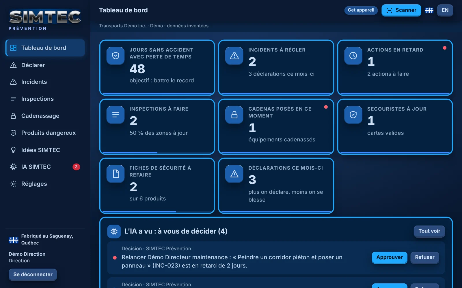 SIMTEC Prévention à l'ordinateur
