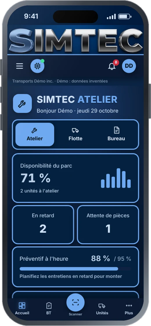 SIMTEC Atelier au téléphone